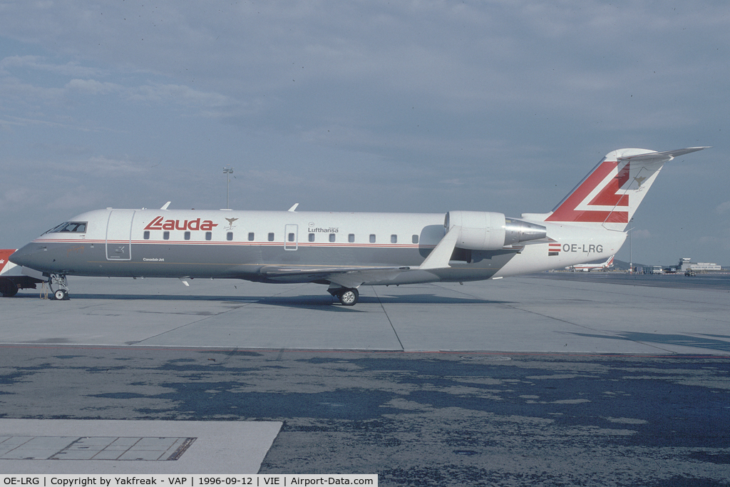 OE-LRG, Canadair CRJ-100LR (CL-600-2B19) C/N 7063, Lauda Air Regionaljet