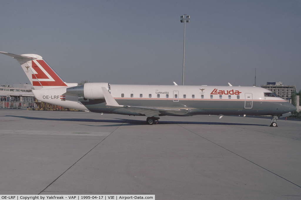 OE-LRF, 1995 Canadair CRJ-100LR (CL-600-2B19) C/N 7061, Lauda Air Regionaljet