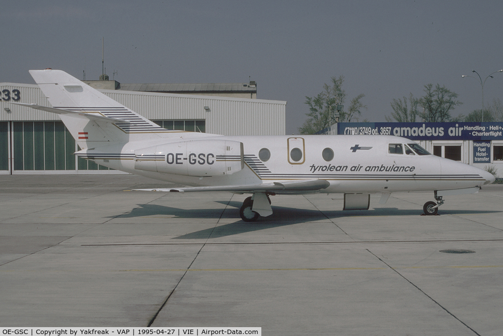OE-GSC, Dassault Falcon 10 C/N 122, Tyrolean Air Ambulance Falcon 10