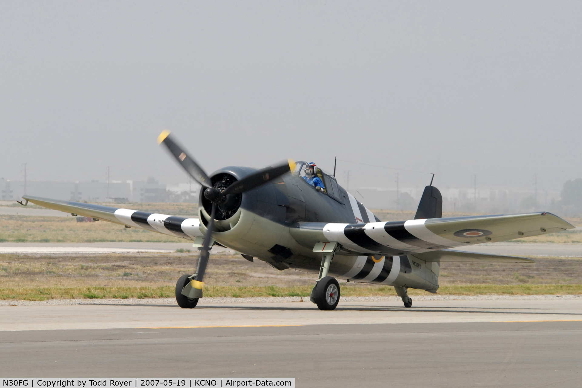 N30FG, 1944 Grumman F6F-3 Hellcat C/N A-3196, Chino Airshow 2007