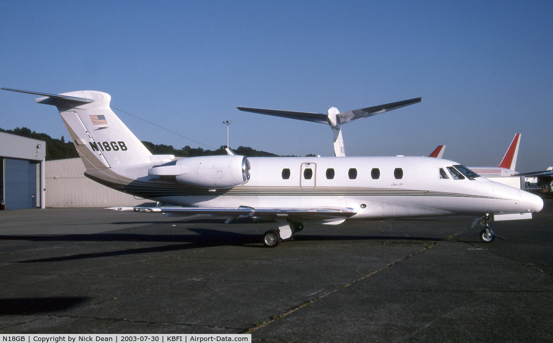 N18GB, 1995 Cessna 650 Citation VII C/N 650-7048, KBFI