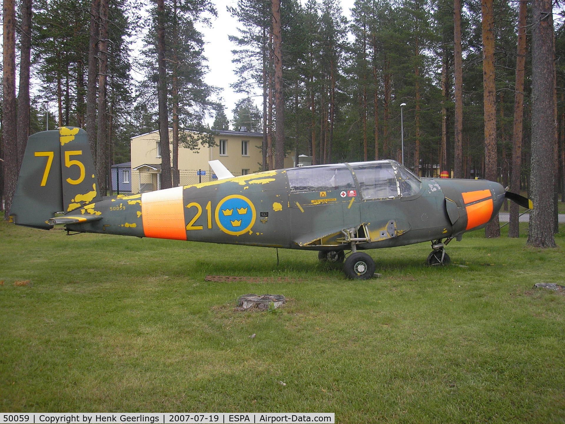 50059, Saab Sk.50B Safir C/N 91-268, Lulea AFB F21 Norbotten wing, SWAF museum