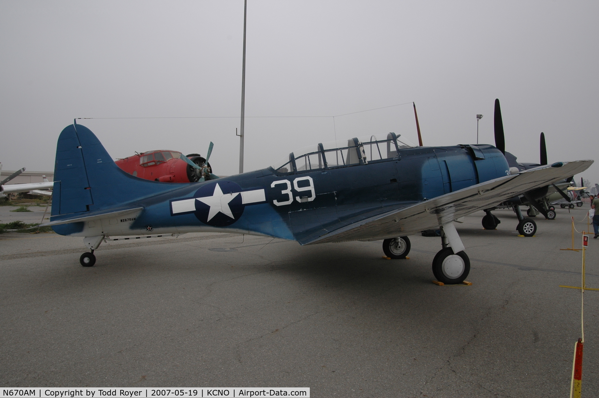 N670AM, 1993 Douglas SBD-5 Dauntless C/N 28536, Chino Airshow 2007