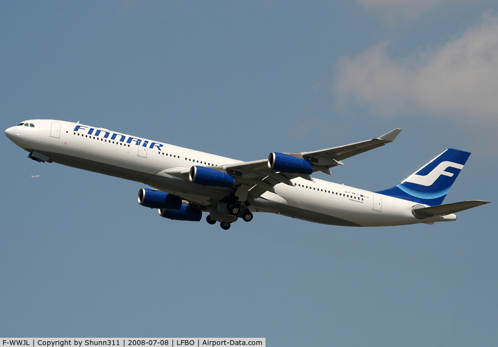 F-WWJL, 2008 Airbus A340-313E C/N 938, C/n 938 - To be OH-LQE