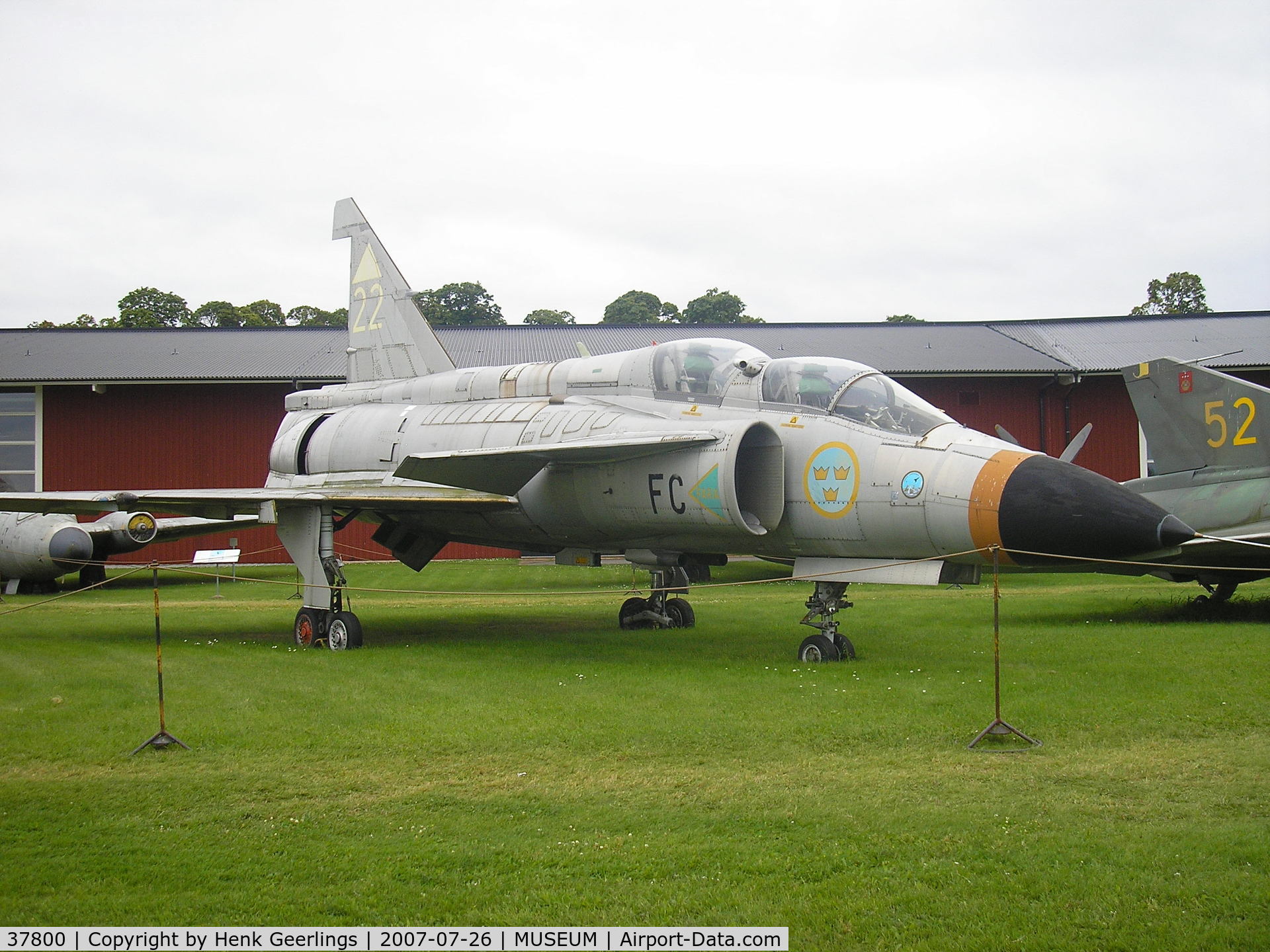 37800, Saab SK37 Viggen C/N 37800, Trainer , Malmen , Swedish Air Force Museum, Linkoping