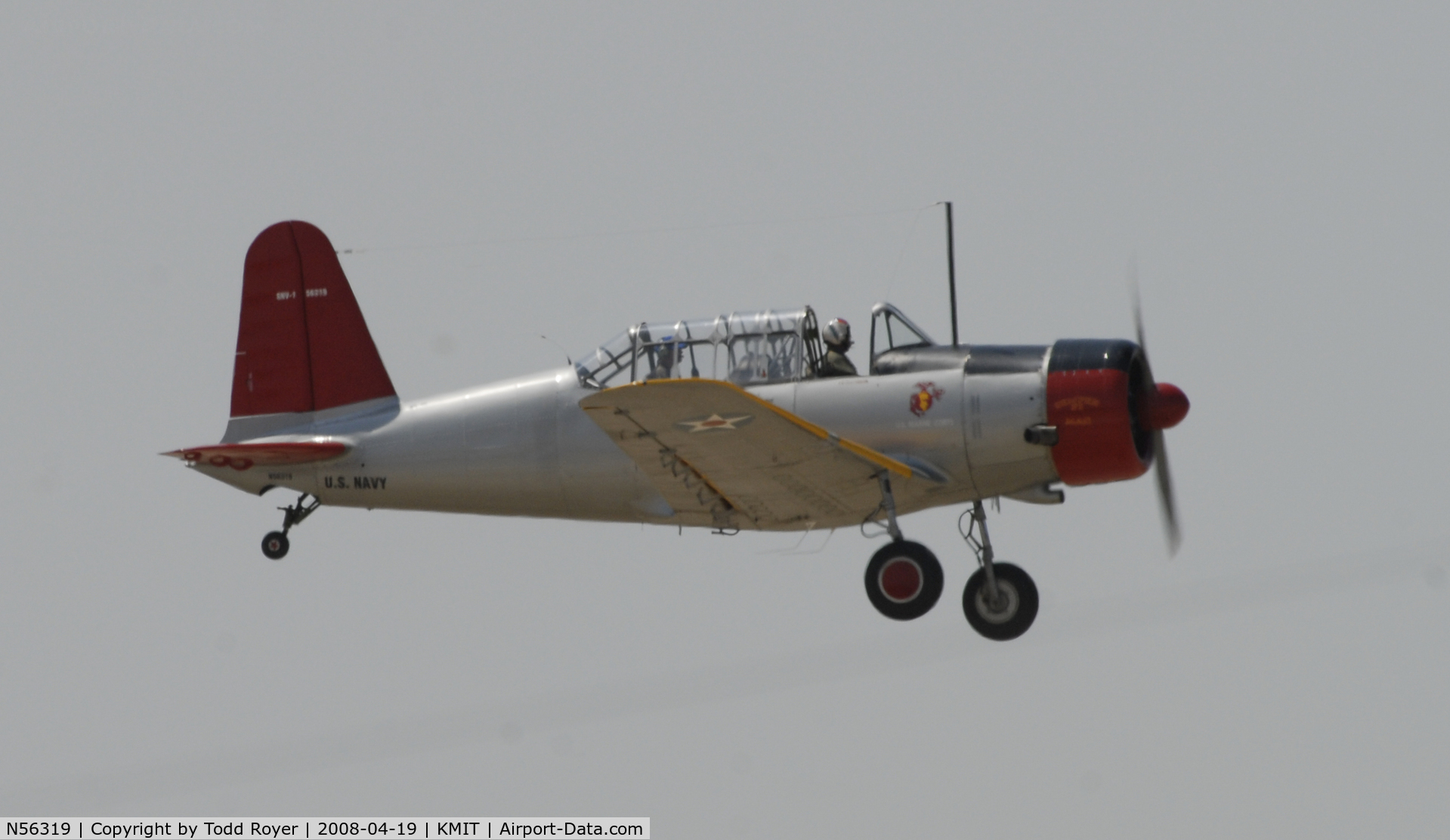 N56319, 1941 Consolidated Vultee BT-13A C/N 2167, Shafter Airshow 2008