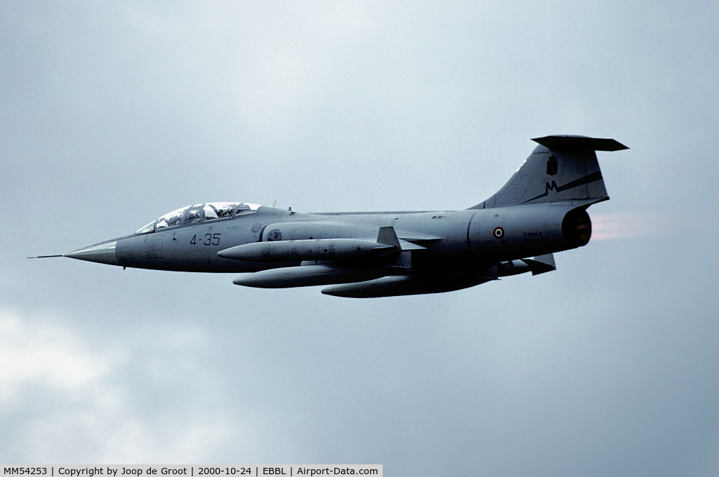 MM54253, Lockheed TF-104G Starfighter C/N 583H-5204, Take off during a thunderstorm.