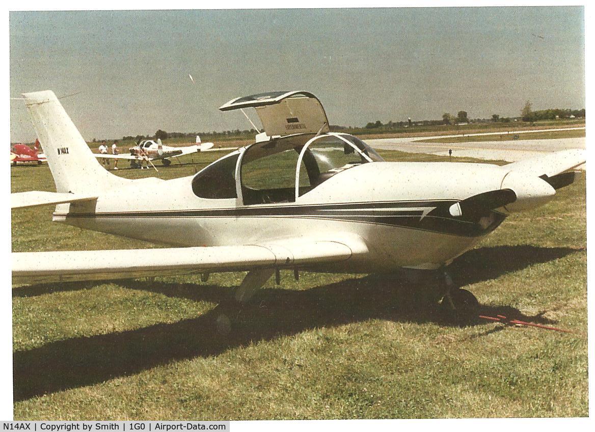 N14AX, 1983 Alon X-A4 C/N 001, 14 AX at Bowling Green, Oh. (1G0)