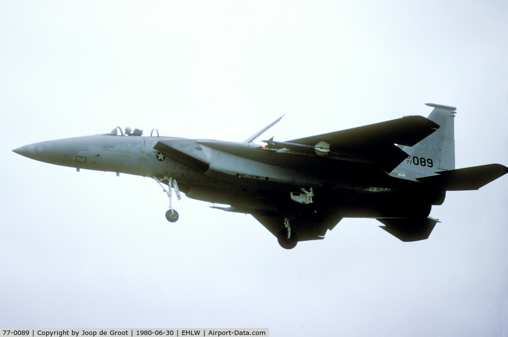 77-0089, 1978 McDonnell Douglas F-15A Eagle C/N 0370/A301, When 32nd TFS received their first F-15C the older F-15A lost their CR codes pending tranfer to US based units.