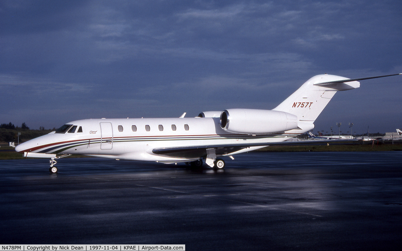 N478PM, 1997 Cessna 750 Citation X Citation X C/N 750-0014, KPAE (Target stores first Slicer N757T is currently registered N478PM as posted)