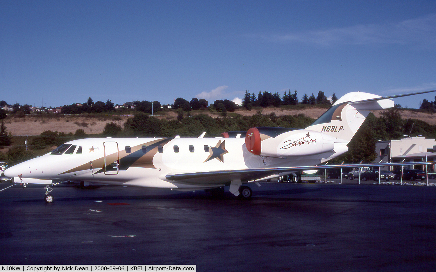 N40KW, 1998 Cessna 750 Citation X C/N 750-0040, KBFI (Seen here as N68LP the first of 2 Slicers to carry this reg this airframe is currently registered N40KW as posted)