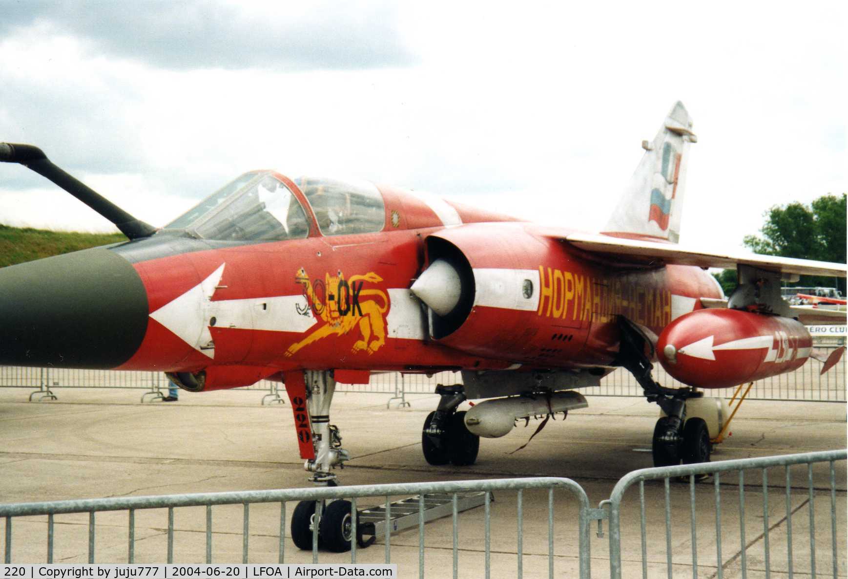 220, Dassault Mirage F.1CT C/N Not found (2), on display at Avord whis spécial paint
