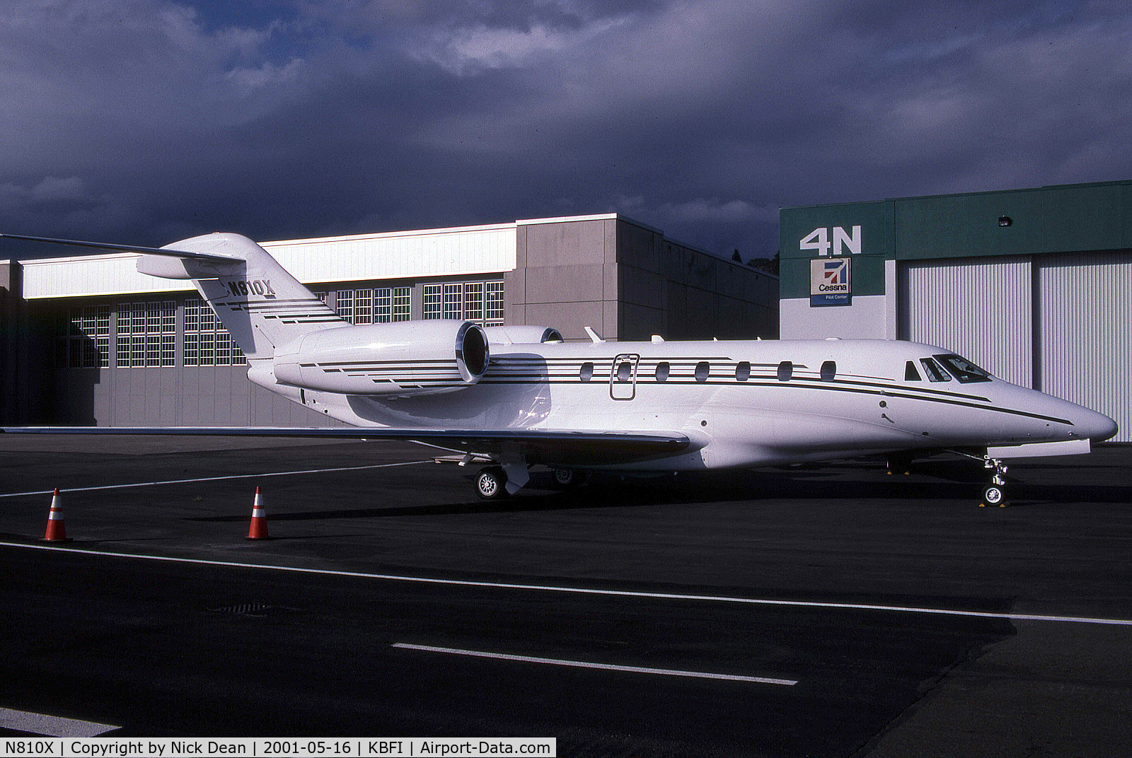 N810X, 1999 Cessna 750 Citation X Citation X C/N 750-0081, KBFI (Currently registered N1BS as posted and seen here as N810X)