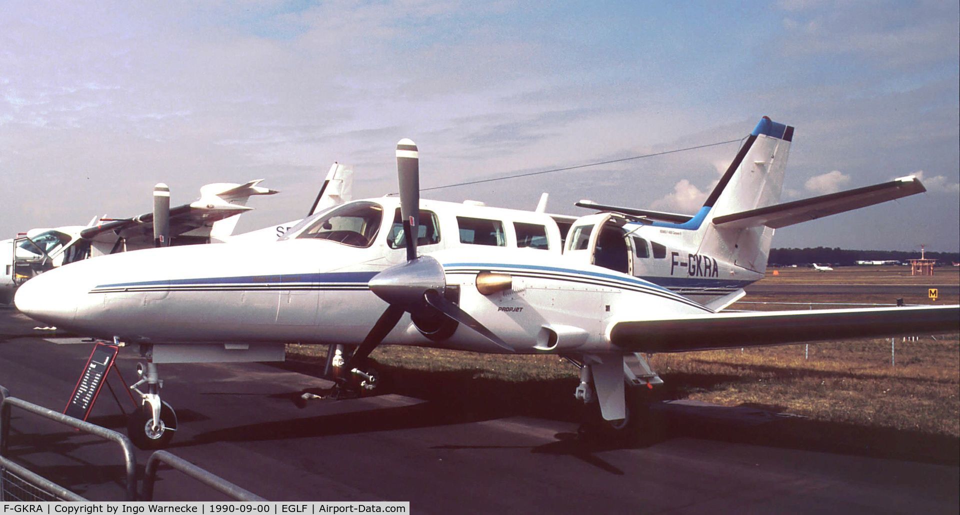 F-GKRA, 1990 Reims F406 Vigilant C/N F406-0042, Reims / Cessna F406 at Farnborough International 1990