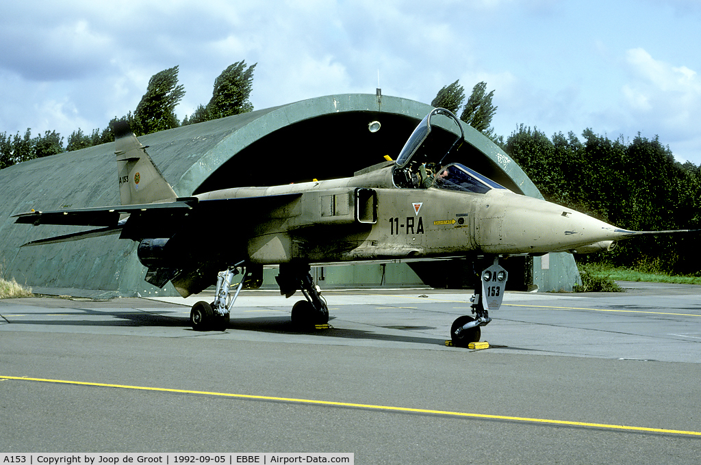 A153, Sepecat Jaguar A C/N A153, Still in its 1991 Gulf war colour scheme.