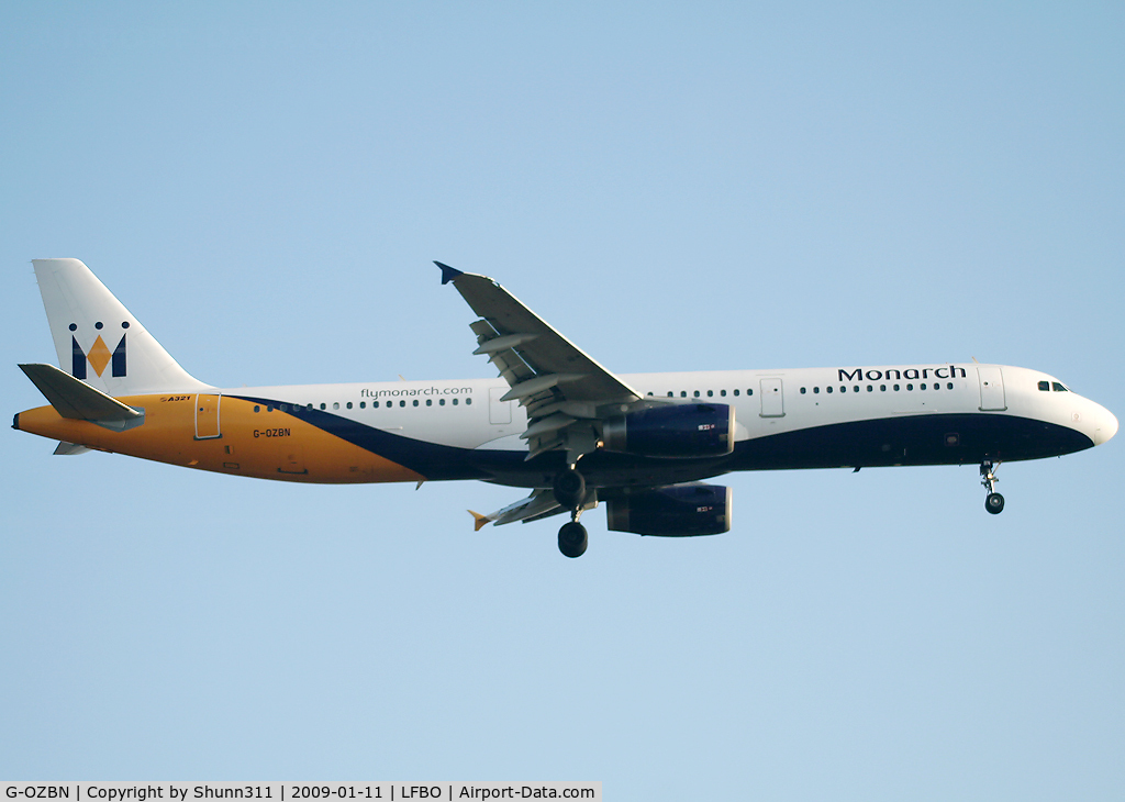 G-OZBN, 1999 Airbus A321-231 C/N 1153, Landing rwy 14R