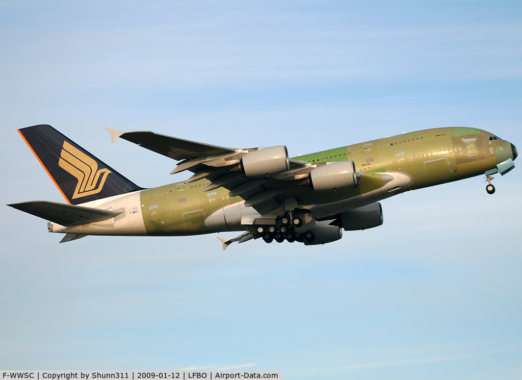 F-WWSC, 2009 Airbus A380-841 C/N 034, C/n 034 - For Singapore Airlines as 9V-SKI