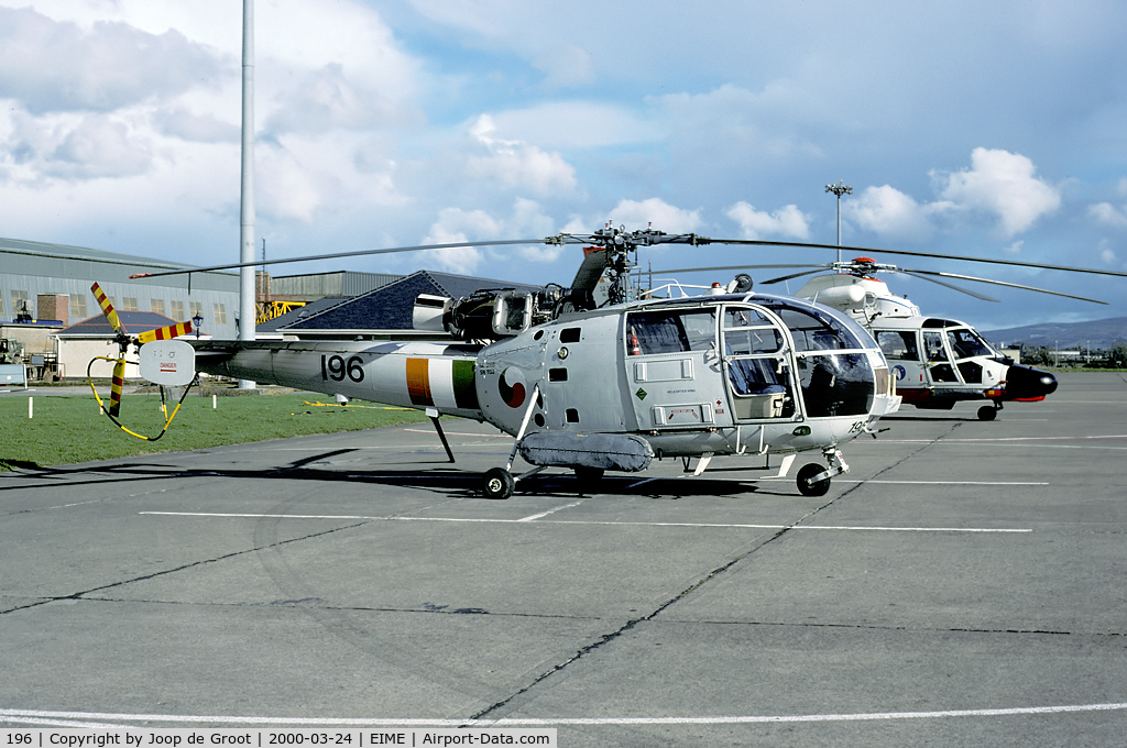 196, 1963 Aerospatiale S.E.3160 Alouette III C/N 1153, The Irish flag was applied to show IRA fighters during border patrols this was not a British helicopter