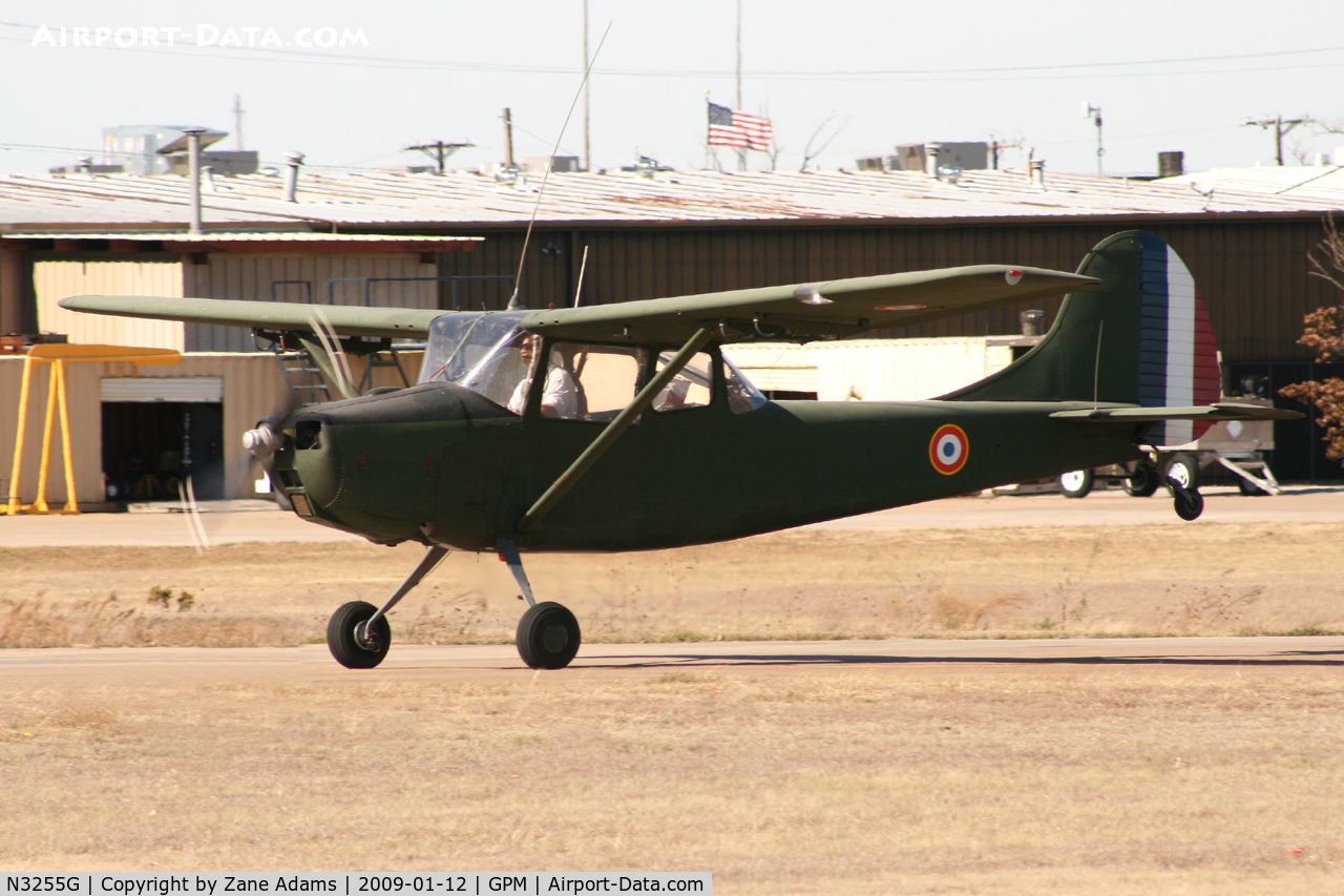 N3255G, 1957 Cessna L-19E Bird Dog C/N 24531, Former French Bird Dog at Grand Prairie Municipal