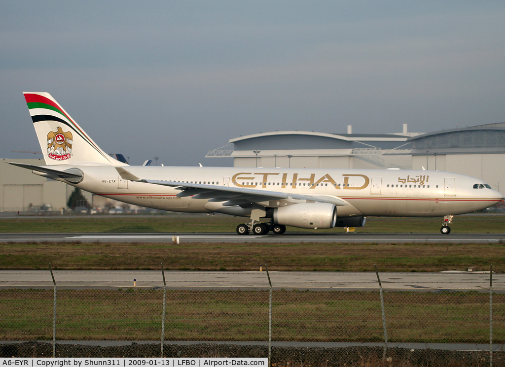 A6-EYR, 2008 Airbus A330-243 C/N 975, Ready for delivery day rwy 32R