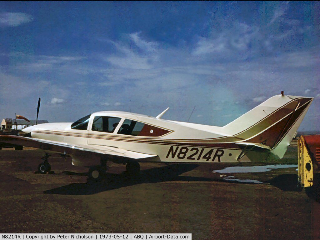 N8214R, 1972 Bellanca 17-30A Viking C/N 30472, This Viking was parked at Albuquerque in 1973.