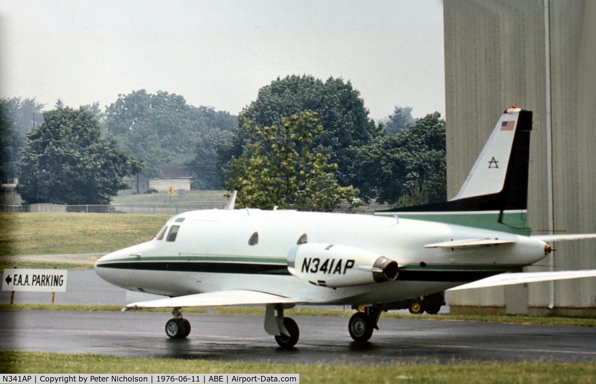 N341AP, 1965 North American NA-265-40 Sabreliner 40 C/N 282-35, In 1976 this Sabre 40 was seen at Allentown, Pennsylvania
