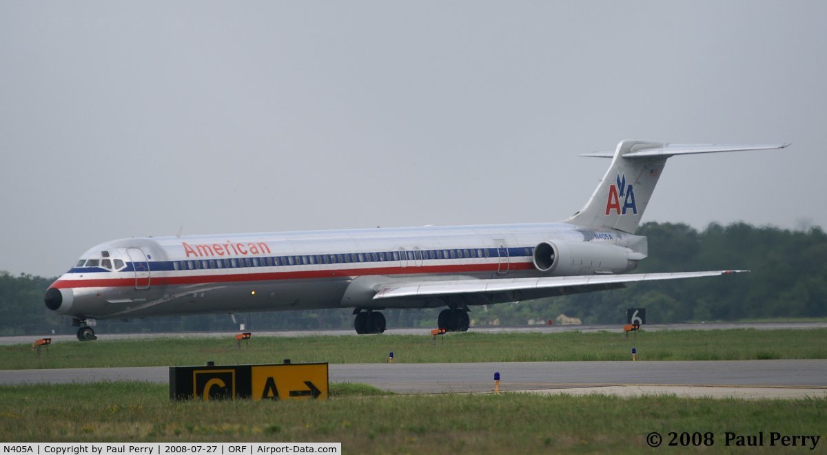 N405A, 1986 McDonnell Douglas MD-82 (DC-9-82) C/N 49316, Headed for the terminal area