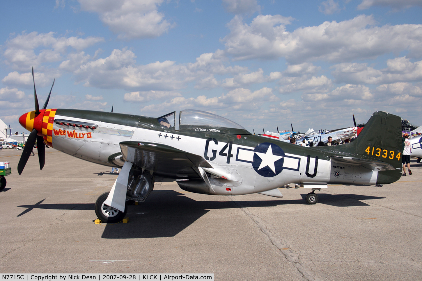 N7715C, 1944 North American P-51D C/N 44-84961A (124-44817), KLCK C/N 122-39504