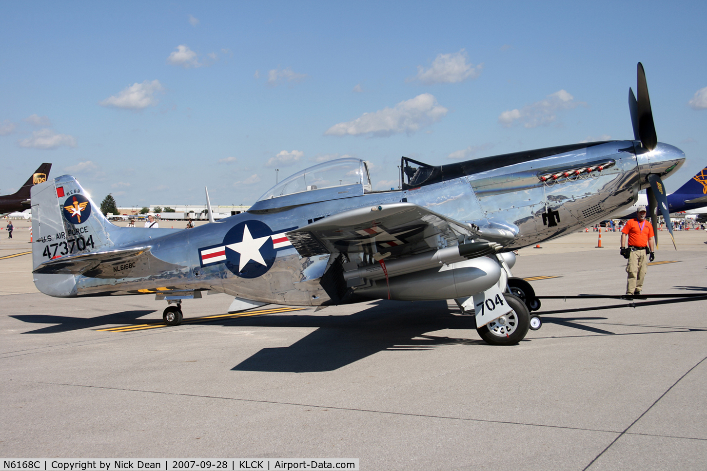 N6168C, 1944 North American P-51D Mustang C/N 44-73704, KLCK C/N 122-40244