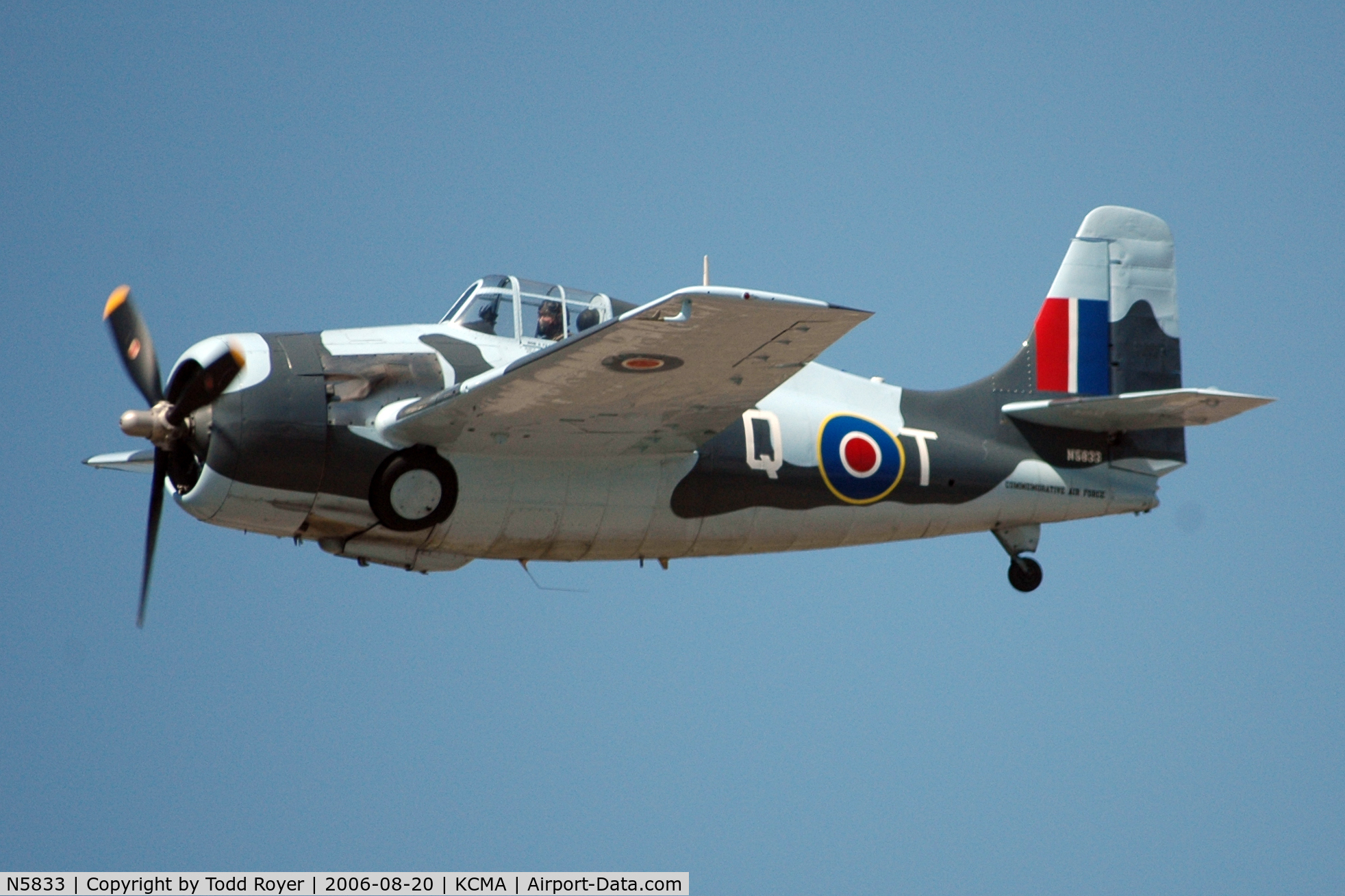 N5833, 1945 General Motors (Grumman) FM-2 Wildcat C/N 5833, Camarillo Airshow 2006