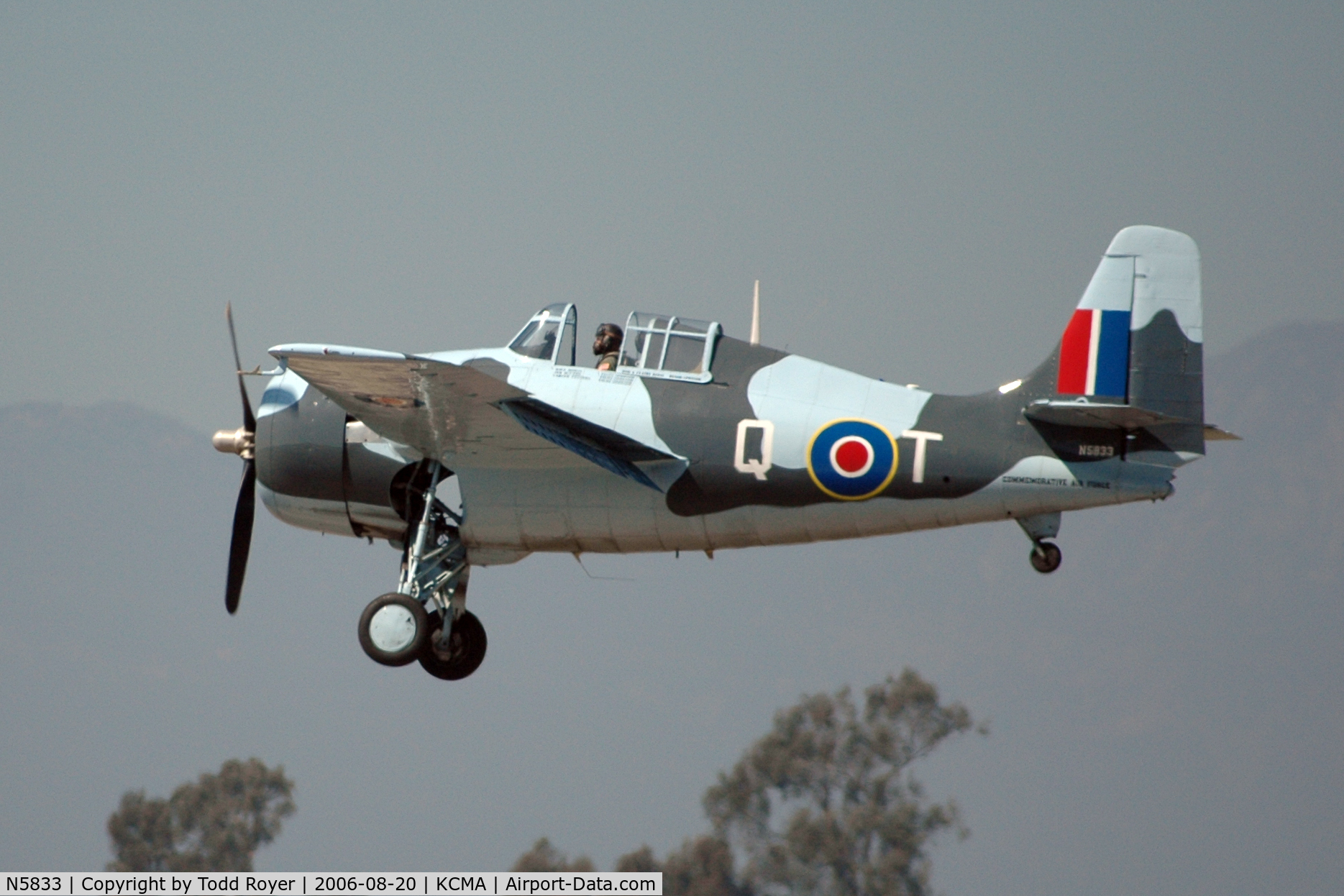 N5833, 1945 General Motors (Grumman) FM-2 Wildcat C/N 5833, Camarillo Airshow 2006