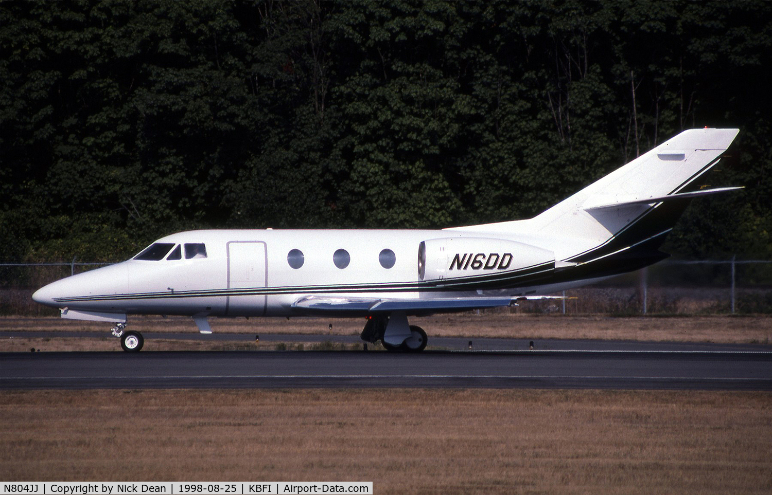 N804JJ, 1977 Dassault-breguet Falcon 10 C/N 105, KBFI (Seen here as N16DD this airframe is now registered N804JJ as posted)