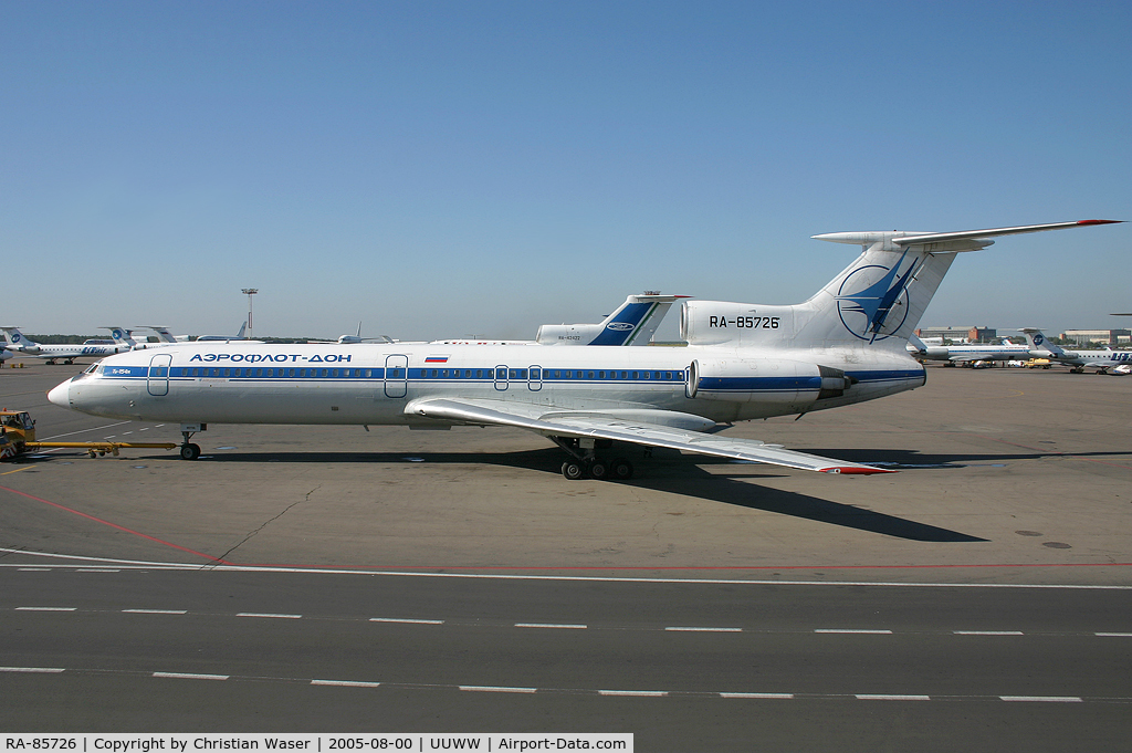 RA-85726, 1986 Tupolev Tu-154M C/N 86A725, Aeroflot-Don
