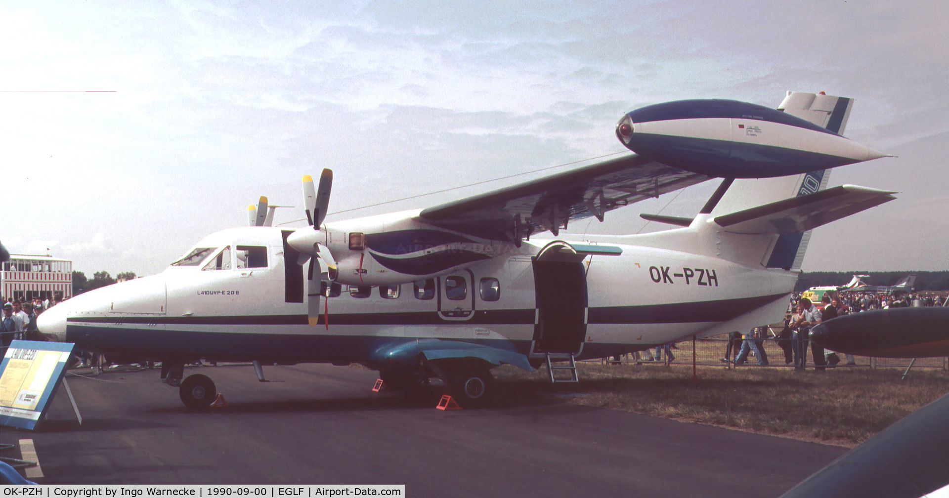 OK-PZH, Let L410 C/N 1334, Let L-410 UVP-E 20B  at Farnborough International 1990