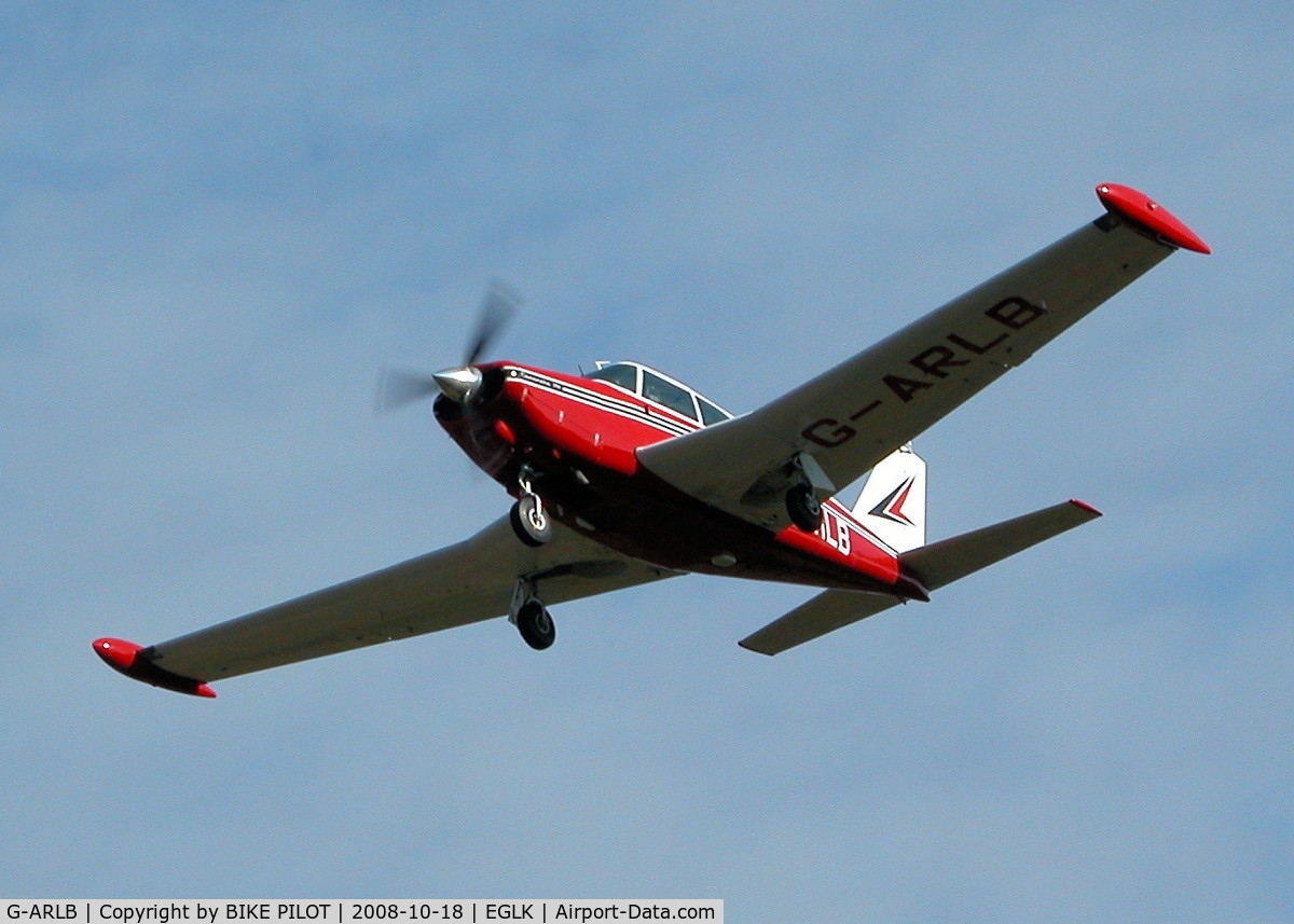 G-ARLB, 1960 Piper PA-24-250 Comanche C/N 24-2352, ON APPROACH FOR RWY 25