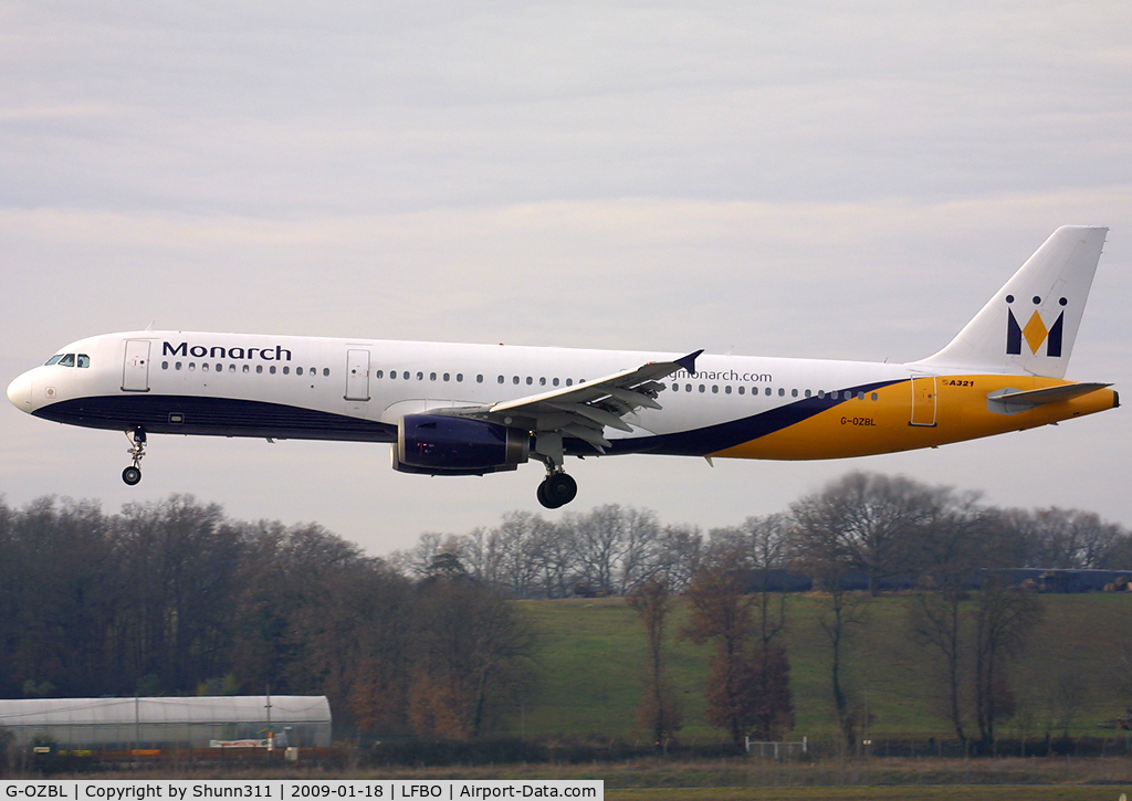 G-OZBL, 1998 Airbus A321-231 C/N 864, Landing rwy 14R