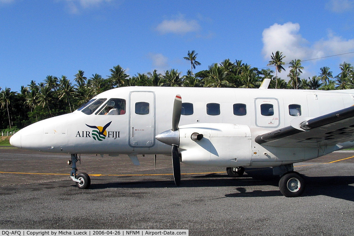 DQ-AFQ, 1992 Embraer EMB-110P1 Bandeirante C/N 110328, At Taveuni Matei