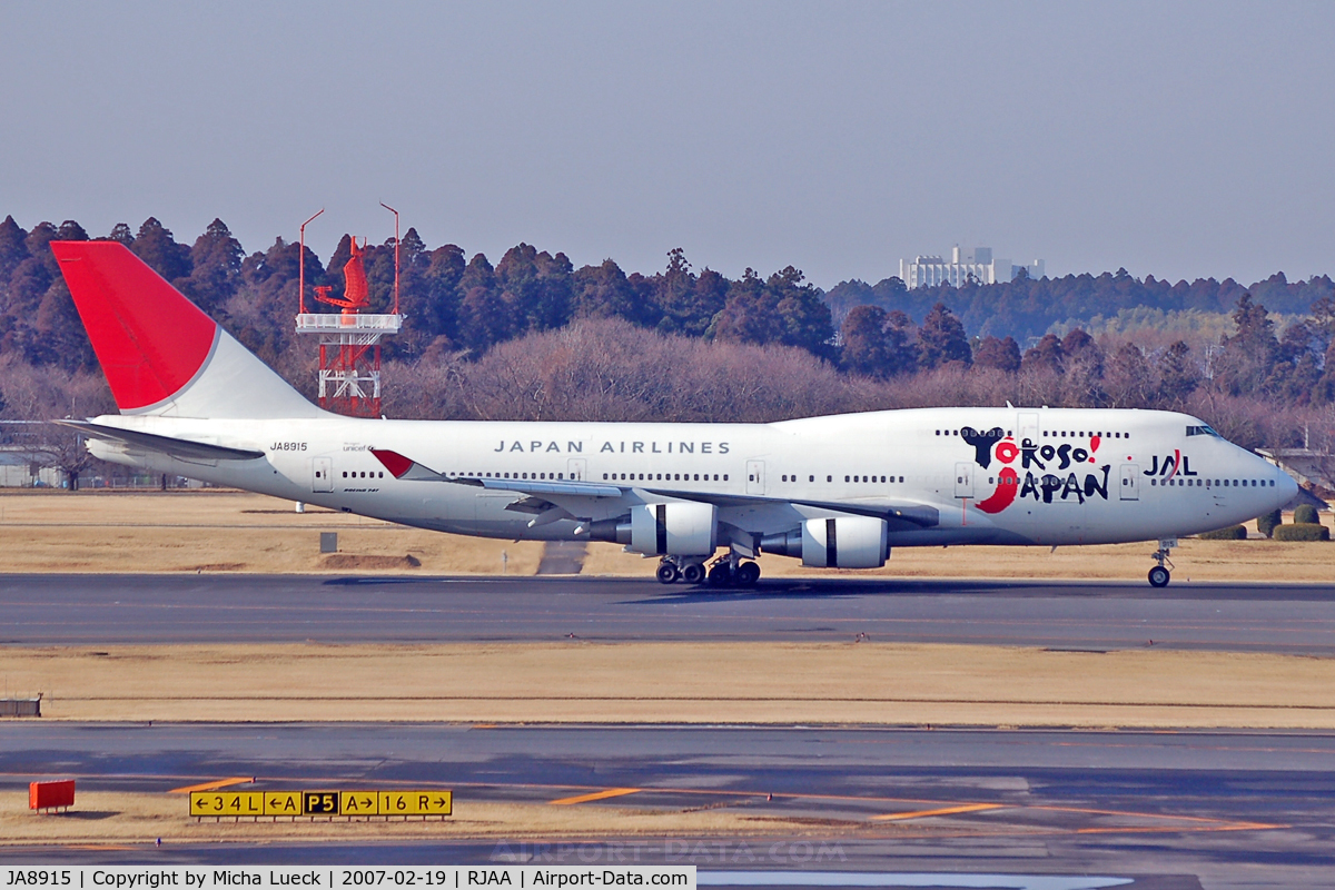 JA8915, 1998 Boeing 747-446BCF C/N 26361, At Narita