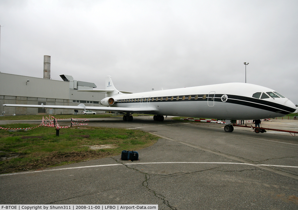F-BTOE, 1973 Sud Aviation SE-210 Caravelle 12 C/N 280, Was preserved inside Airbus factory... To be joined on the future Museum at LFBO in 2011... Thanks to Mr Postigo to let me take the pictures