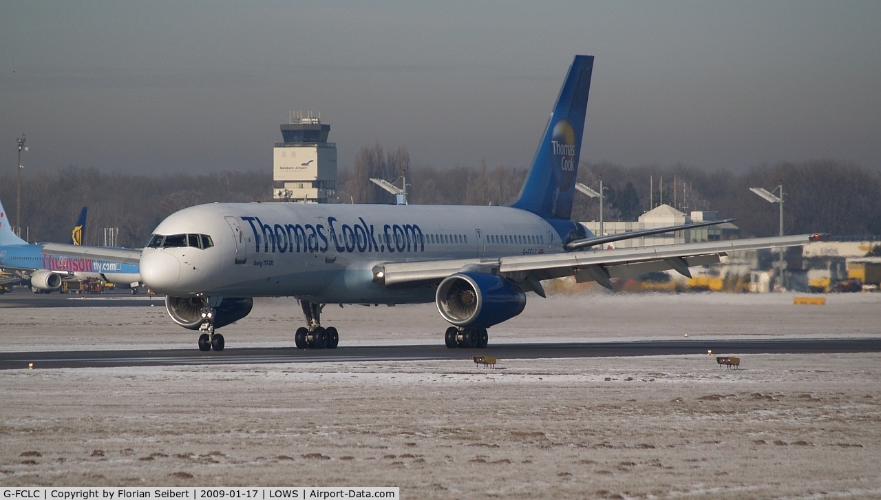 G-FCLC, 1997 Boeing 757-28A C/N 28166, just landed