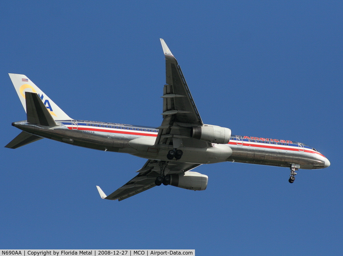 N690AA, 1993 Boeing 757-223 C/N 25696, American 757-200 with yellow ribbon paint job