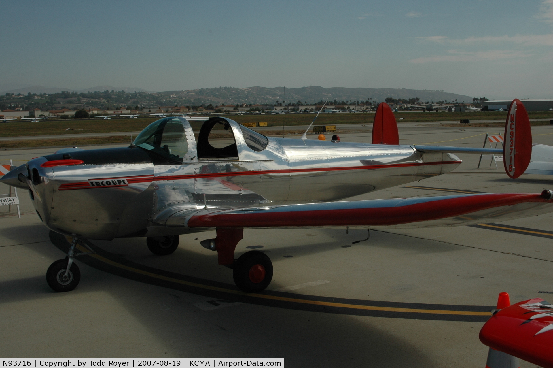 N93716, 1946 Erco 415C Ercoupe C/N 1039, Camarillo airshow 2007