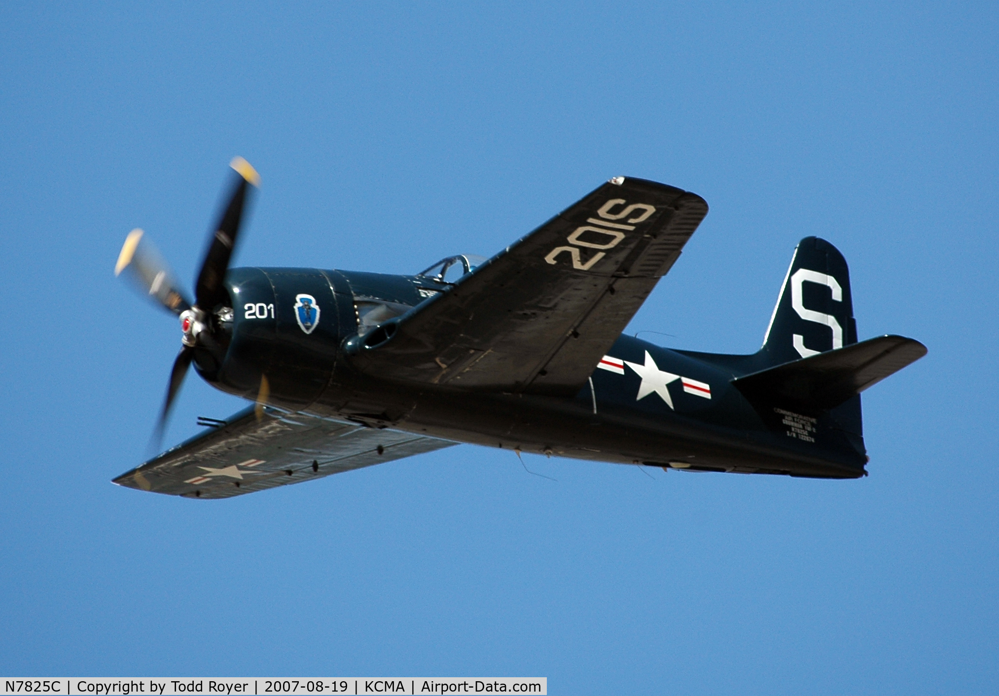 N7825C, 1948 Grumman F8F-2 (G58) Bearcat C/N D.1227, Camarillo airshow 2007