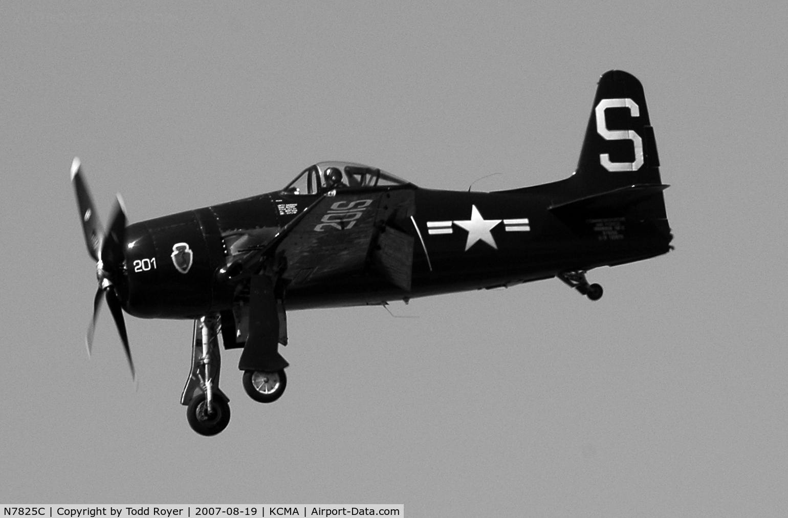 N7825C, 1948 Grumman F8F-2 (G58) Bearcat C/N D.1227, Camarillo airshow 2007