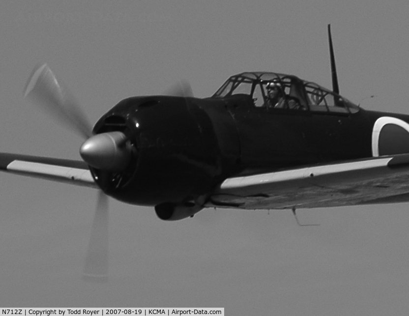 N712Z, 1942 Mitsubishi A6M3 Reisen (Zero) C/N 3869, Camarillo airshow 2007