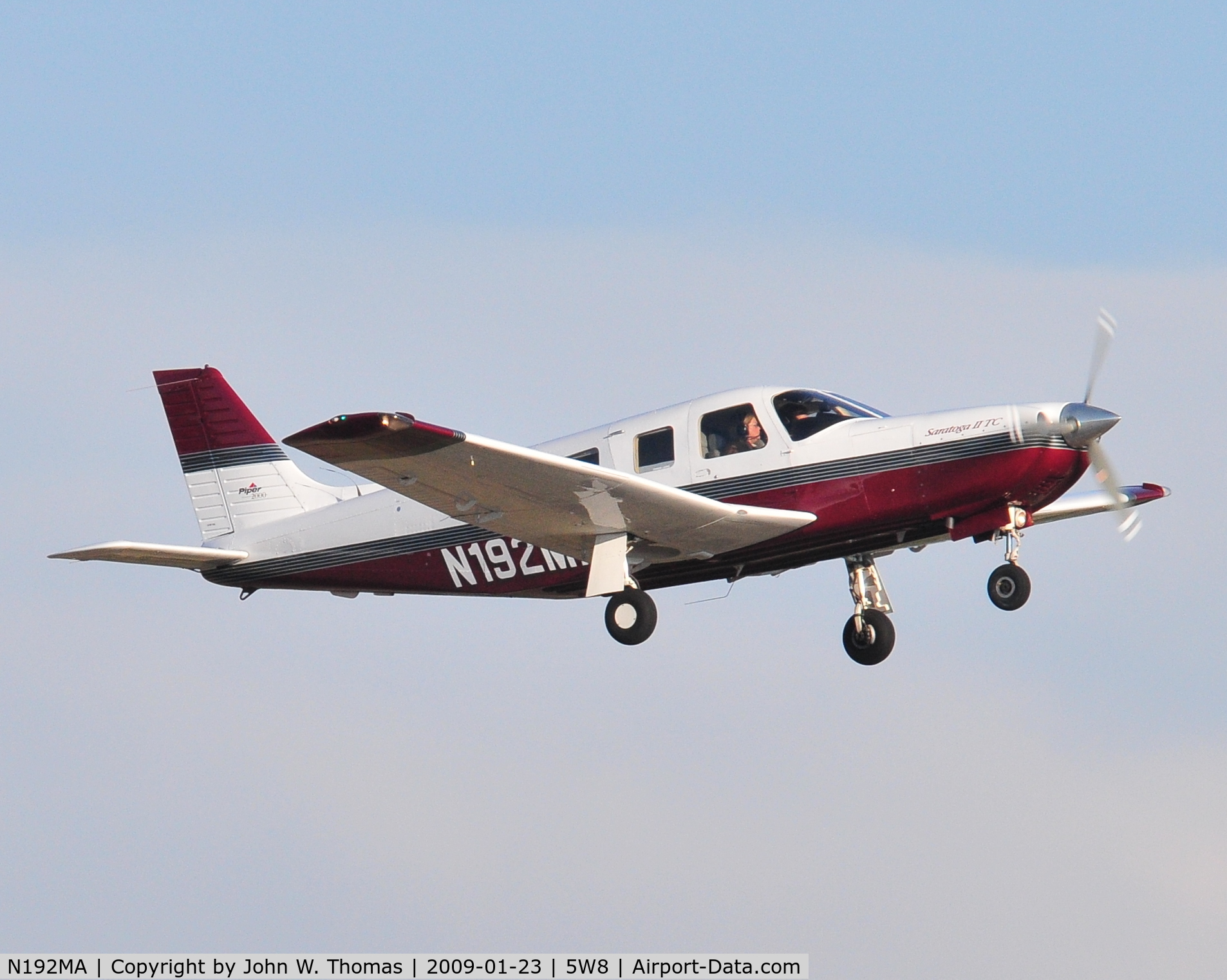 N192MA, 2000 Piper PA-32R-301T Turbo Saratoga C/N 3257192, Departing runway 22