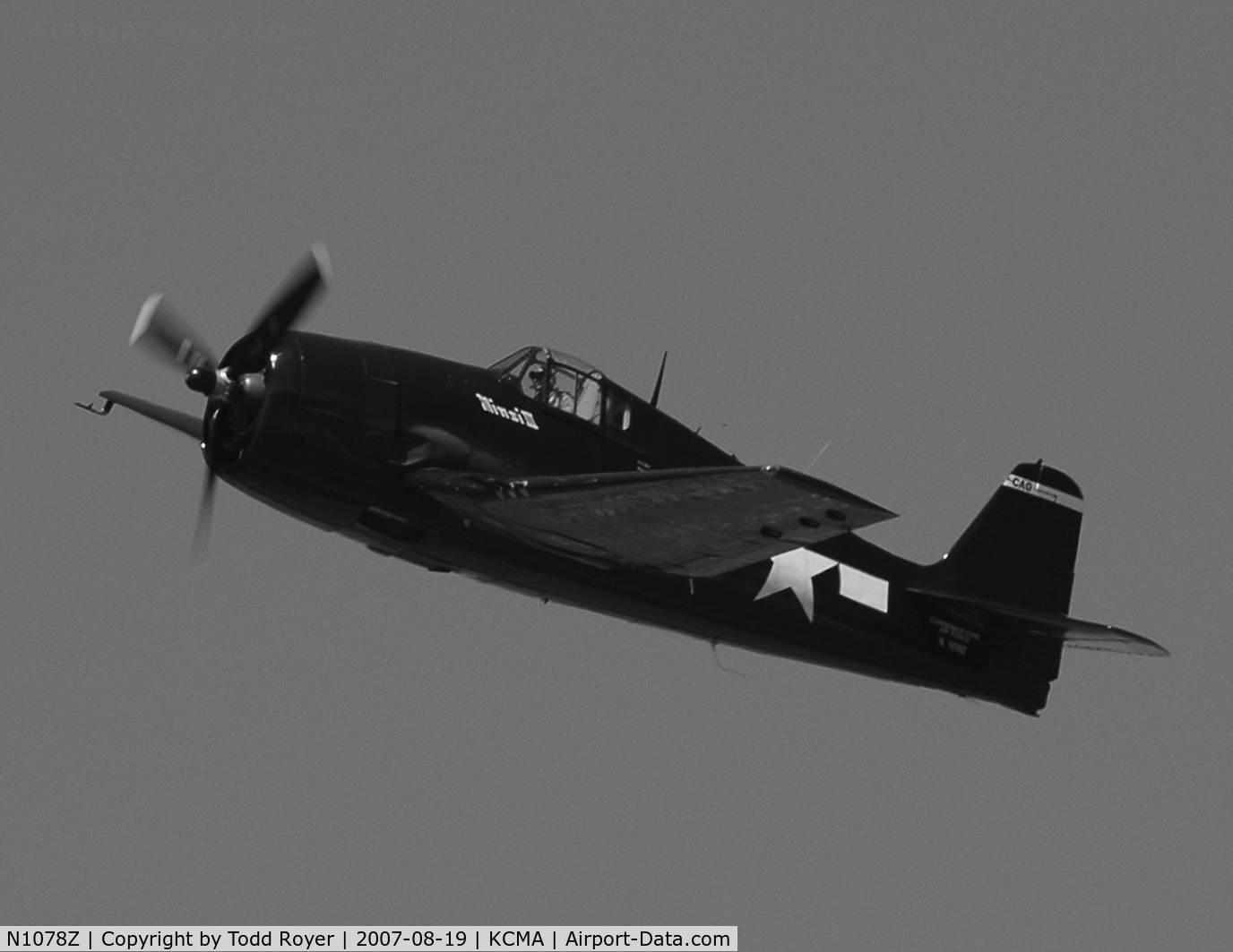 N1078Z, 1963 Grumman F6F-5 Hellcat C/N 27354801-66, Camarillo airshow 2007