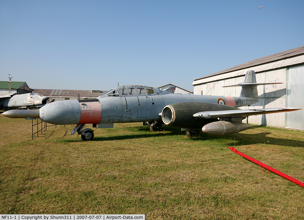 NF11-1, Gloster Meteor NF.11 C/N Not found NF11-1, S/n WM-296 - Preserved French Meteor