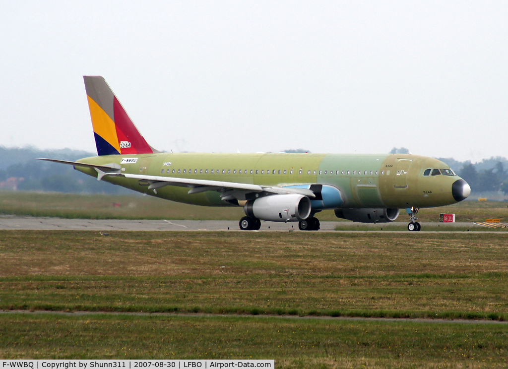 F-WWBQ, 2007 Airbus A320-232 C/N 3244, C/n 3244 - For Asiana Airlines