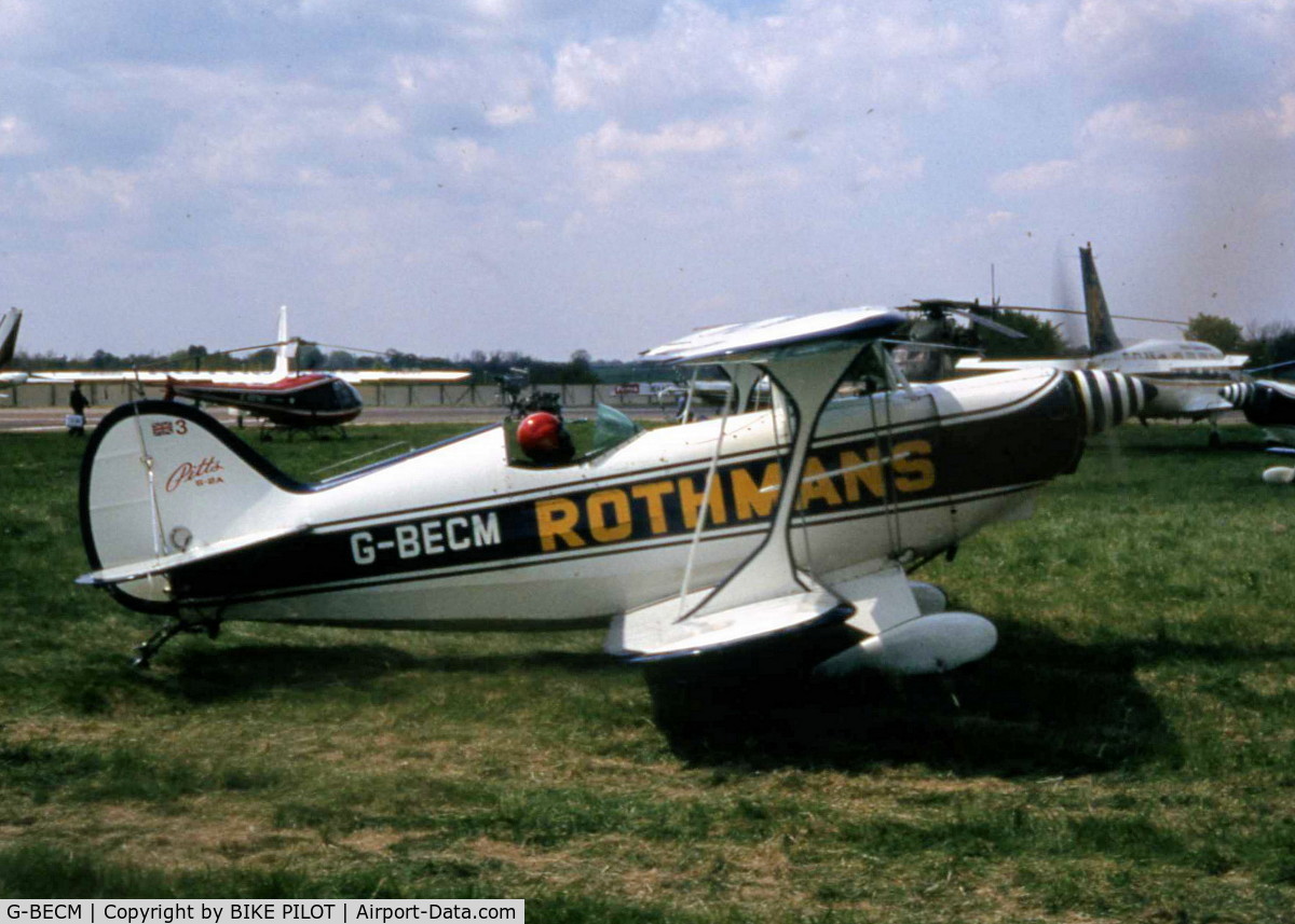 G-BECM, 1976 Aerotek Pitts S-2A Special C/N 2121, PART OF THE WELL KNOWN ROTHMANS TEAM IN THE 1980'S